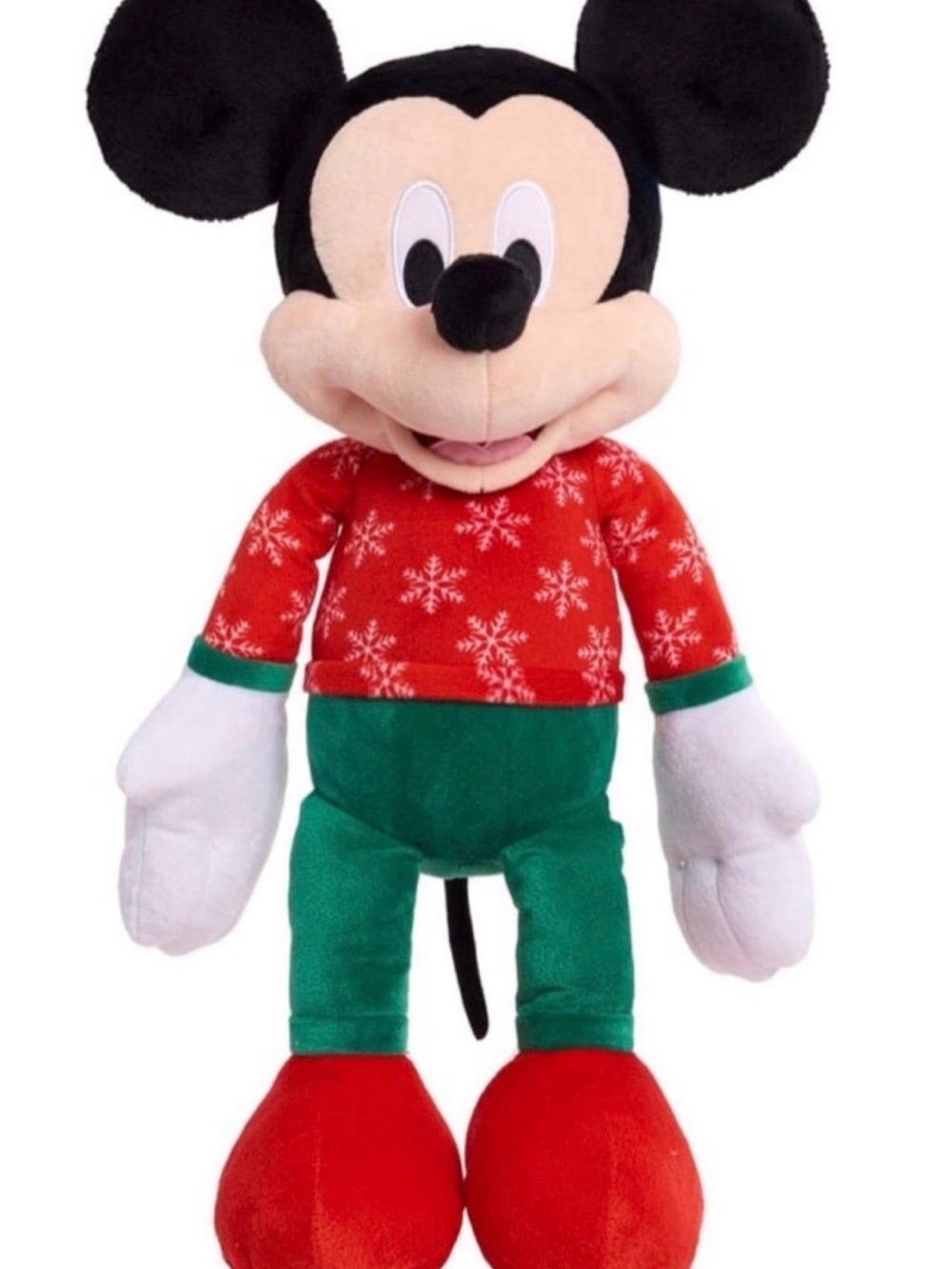 Disney Mickey Mouse Holiday Plush - Red, Green, Black & White